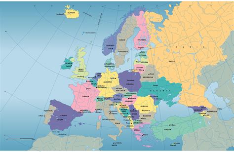 Mapas De Europa 2019 Más De 200 Imágenes Para Imprimir