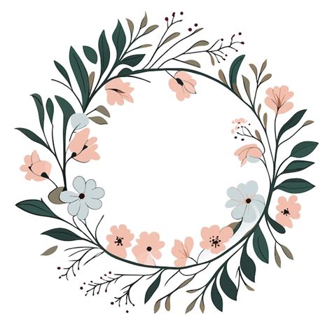 Fondo Blanco Puro Con Flores Intrincadas Vector Premium