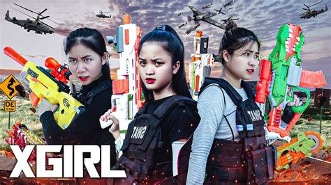 Xgirl Studio Nerf War Pretty Girl Of Seal X Girl Nerf Guns Fight