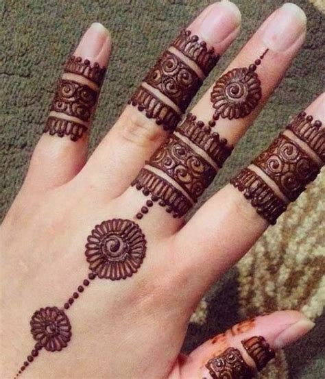 Sparkle Finger Arabic Mehndi Designs - Finger Arabic Mehndi Designs - Arabic Mehndi - Crayon