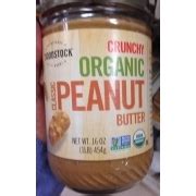 Woodstock Farms Organic Crunchy Peanut Butter Calories Nutrition