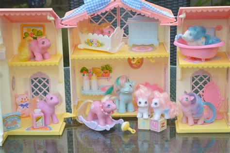 Vintage My Little Pony Tiddley Winks Lullabye Lullaby Nursery Set