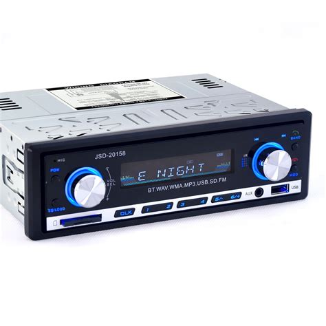 Jsd Din Car Audio Auto Radio Est Reo De M Sica Bluetooth Mp Fm