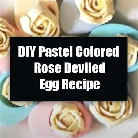 Diy Pastel Colored Deviled Egg Recipe