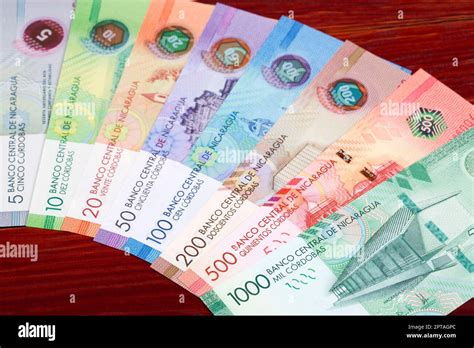 Nicaraguan Money Cordoba A Business Background Stock Photo Alamy