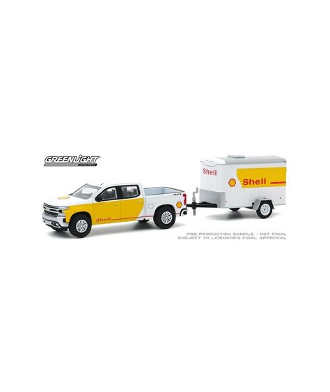 Greenlight Hitch Tow Series Chevy Silverado And Trailer