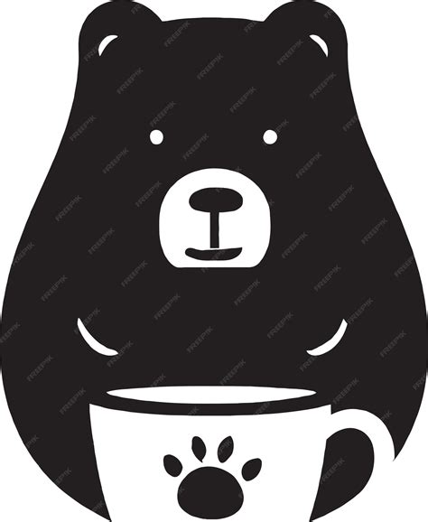 Premium Vector | Fluffy bear vector drawing