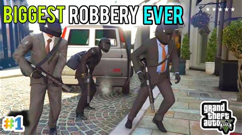 THE BIGGEST ROBBERY EVER JEWELLERY SHOP HEIST GTA 5 GAMEPLAY HP