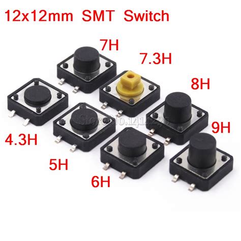 Interruptor Moment Neo PCB Panel De 12x12mm 4 Pines 12x12x4 20 Unidades