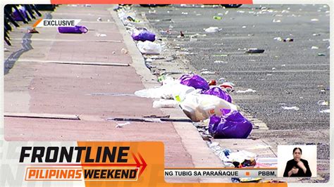 Tambak Na Basura Naiwan Sa Quirino Grandstand Pagtapos Ng Pagtitipon