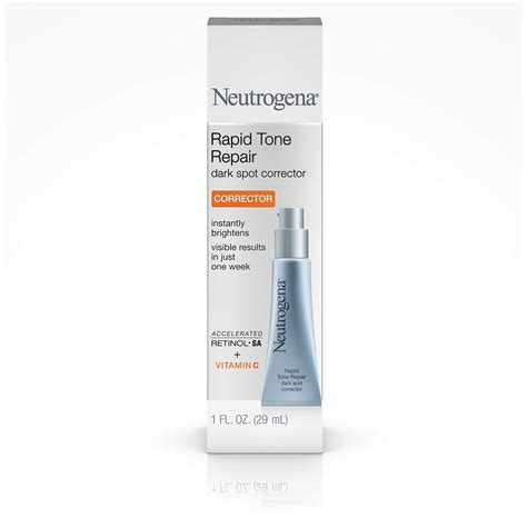 Neutrogena Rapid Tone Repair Dark Spot Corrector For Face And Hyaluronic Acid Retinol Vitamin C