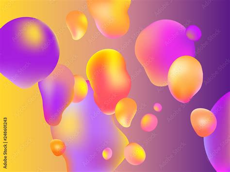 Lava lamp. Abstract background. Vector. Colorful bubbles. Stock Vector | Adobe Stock