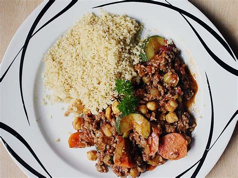 Arabische Hackfleisch Gem Se Pfanne Mit Couscous Von