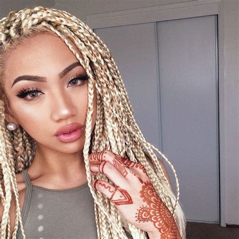 Iloveboxbraids Blonde Braids Box Braids Styling Blonde Box Braids