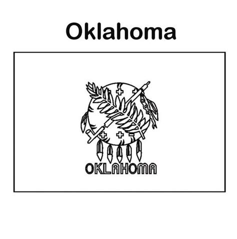 State Flag of Oklahoma Coloring Page: State Flag of Oklahoma Coloring ...