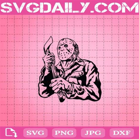 Jason Voorhees Svg Horror Movie Killers Svg Halloween Svg Friday