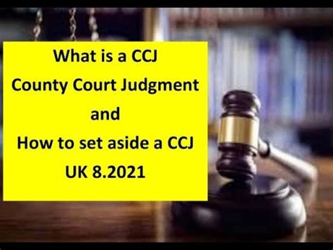 What Is A CCJ County Court Judgment And How To Set It Aside YouTube