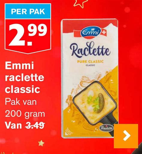 Emmi Raclette Classic 200g Aanbieding Bij Hoogvliet