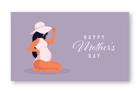 Premium Vector Mothers Day Greeting Card Template