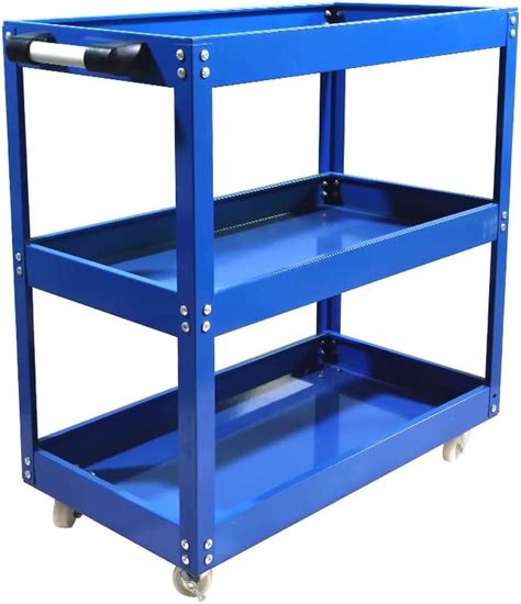 Youyijia 3 Tier Shelf Tool Trolley 66 35 65cm 450lb Cart Ool