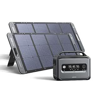 UGREEN Solar Generator PowerRoam 1200 Portable Power Station With 2 X