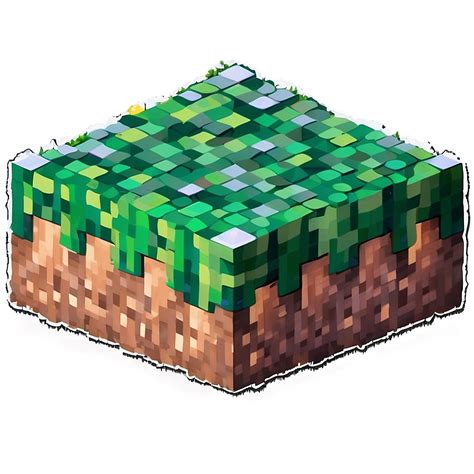 Download Minecraft Grass Block Isometric Png Kva67