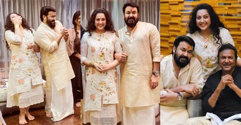 Mohan Babu Hosts Dinner For Mohanlal And Meena