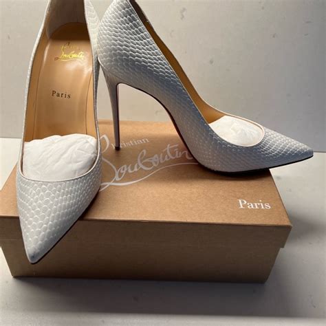 Christian Louboutin Shoes Christian Louboutin Kate 0 Calf Jurassic Bianco 405 Poshmark