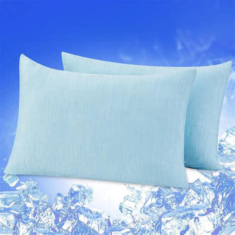 Amazon YIYEA Cooling Pillow Cases For Hot Sleepers Night Sweats Double Sided Arc Chill