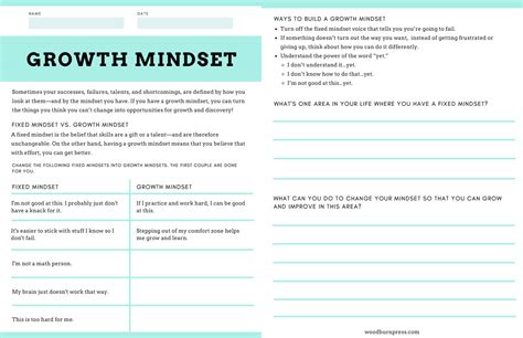 Growth Mindset Worksheet By Miss Maggie Worksheets Library Worksheets