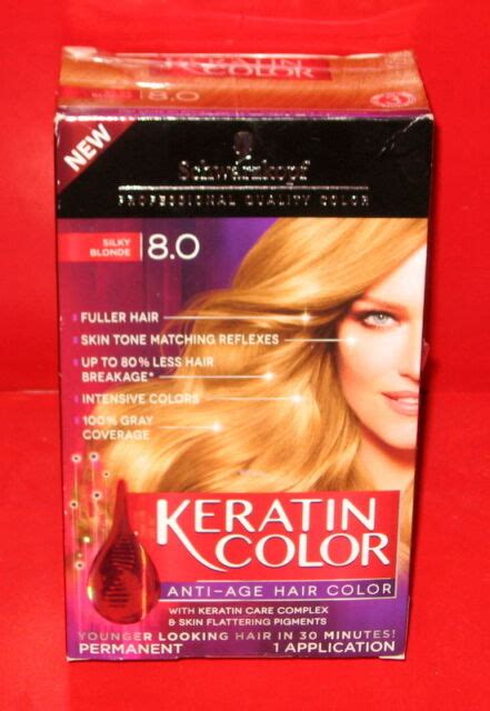 Schwarzkopf Keratin Color Permanent Anti Age Hair Color Silky