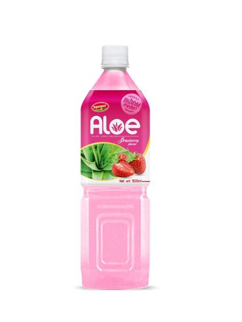 500ml JOJONAVI Bottle Aloe Vera Drink With Strawberry Flavour Aloe Vera