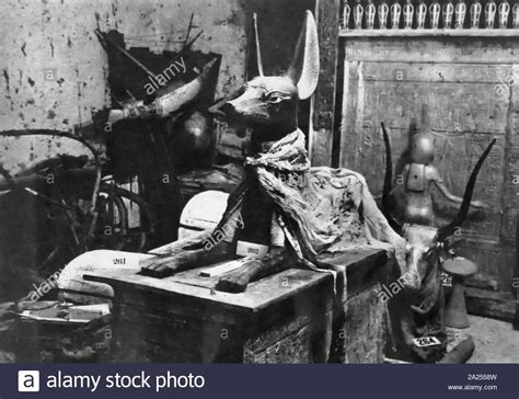 One Of The First Photographs From The Tomb Of Tutankhamen Howard