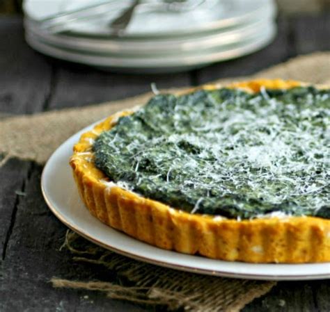 Hungry Couple Skinny Spinach Tart With A Squash Crust