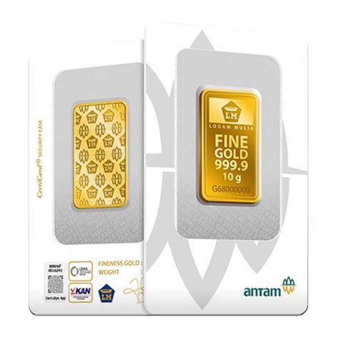 Antam Emas Batangan 99 99 10 Gram