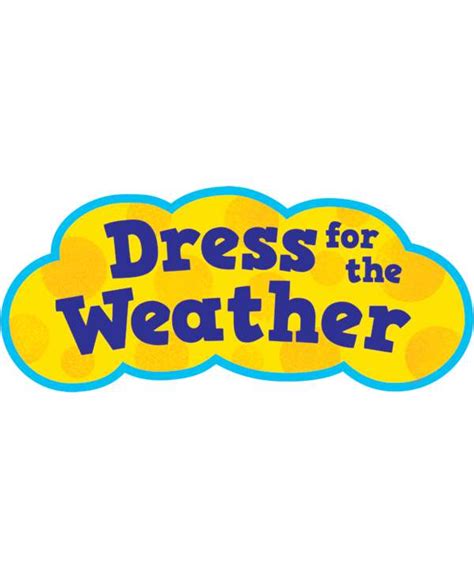 Dress For The Weather Bulletin Board Set