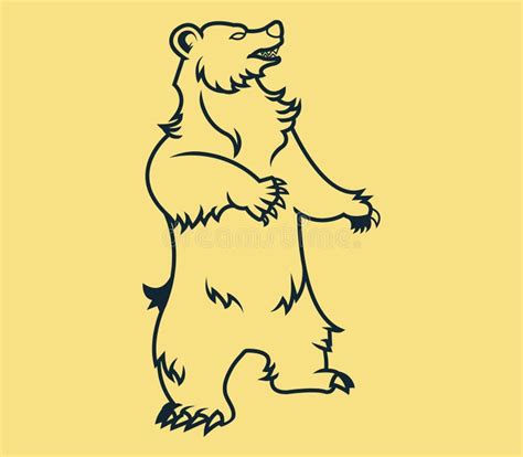 How To Draw A Bear Standing Up Step By Step