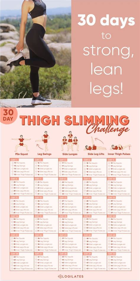 30 Day Thigh Challenge From Blogilates Artofit