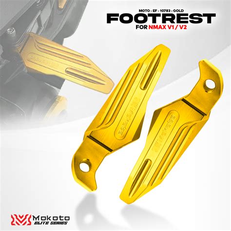 MOKOTO ELITE SERIES NMAX V1 NMAX V2 REAR FOOTREST ONLY ALLOY FOR