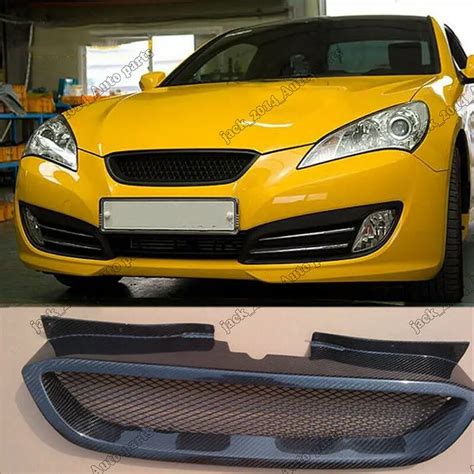 Real Carbon Fiber Radiator Grille Front Grill For Hyundai Genesis Coupe