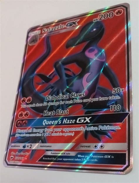 Mavin Pokemon Salazzle GX 132 147 SM Burning Shadows Full Art