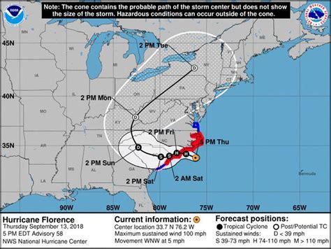 Hurricane Florence Starts To Batter Carolinas With Strong Winds Power