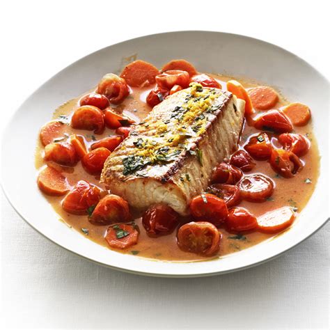 Seared Cod In Cherry Tomato And Tarragon Nage Recipe Sunset Magazine