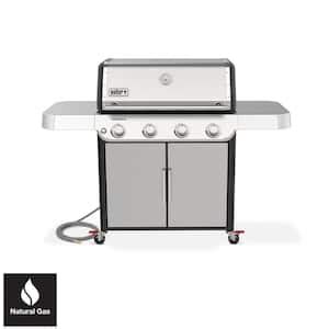 Weber Genesis S 315 3 Burner Natural Gas Grill In Stainless Steel With