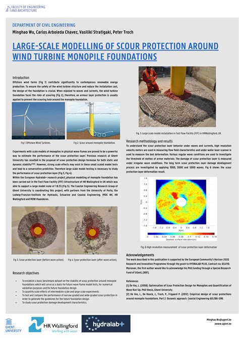 Pdf Large Scale Modelling Of Scour Protection Around Wind Turbine Monopile Foundations