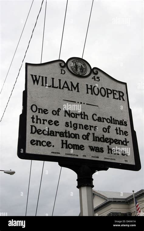 William Hooper One Of North Carolinas Three Signers Of The Declaration