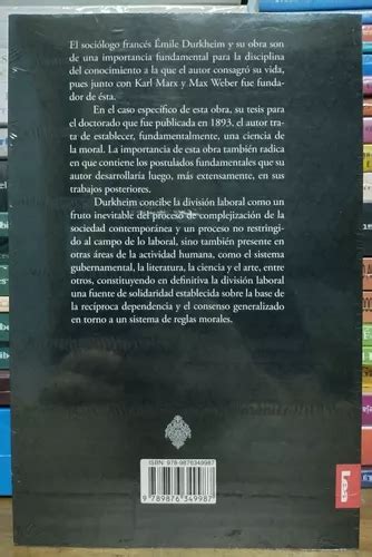 La División Del Trabajo Social Émile Durkheim en venta en Capital