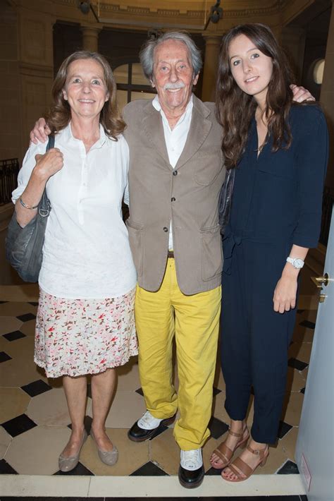 Photo Jean Rochefort Avec Sa Femme Fran Oise Vidal Et Sa Fille