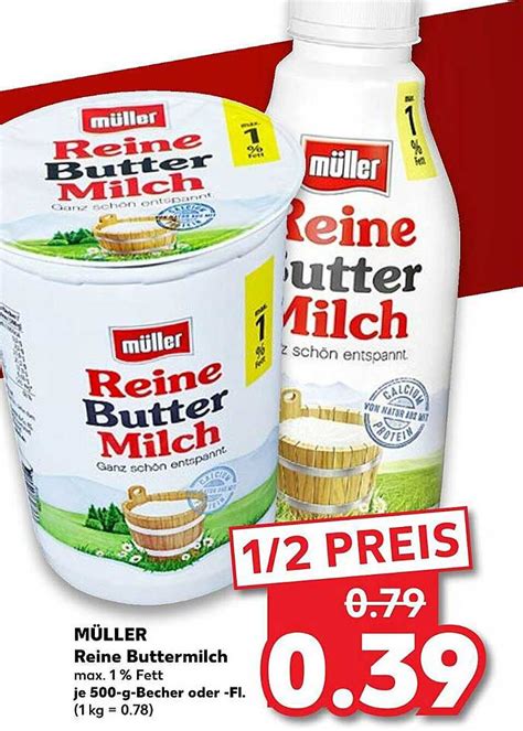 M Ller Reine Buttermilch Angebot Bei Kaufland Prospekte De