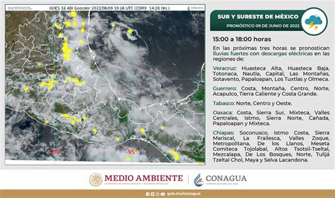 CONAGUA Clima on Twitter Precaución para las próximas horas por